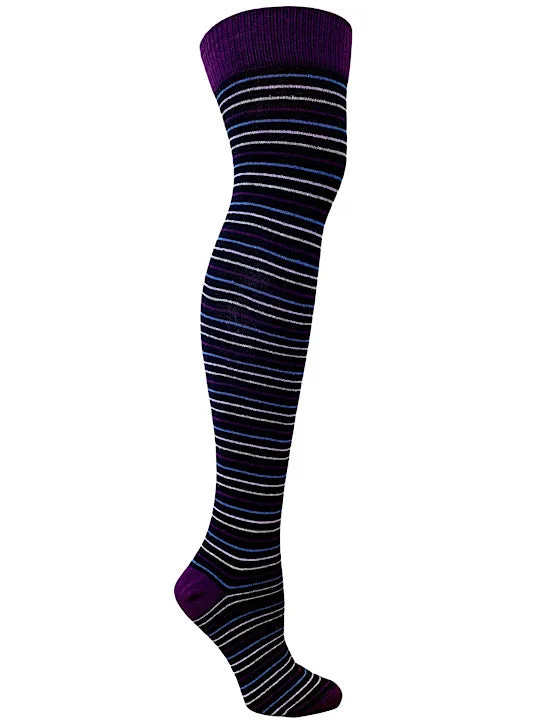 Bernadette Plum Striped