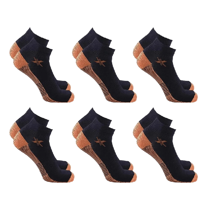 Copper-Infused Ankle Socks (6-Pairs)