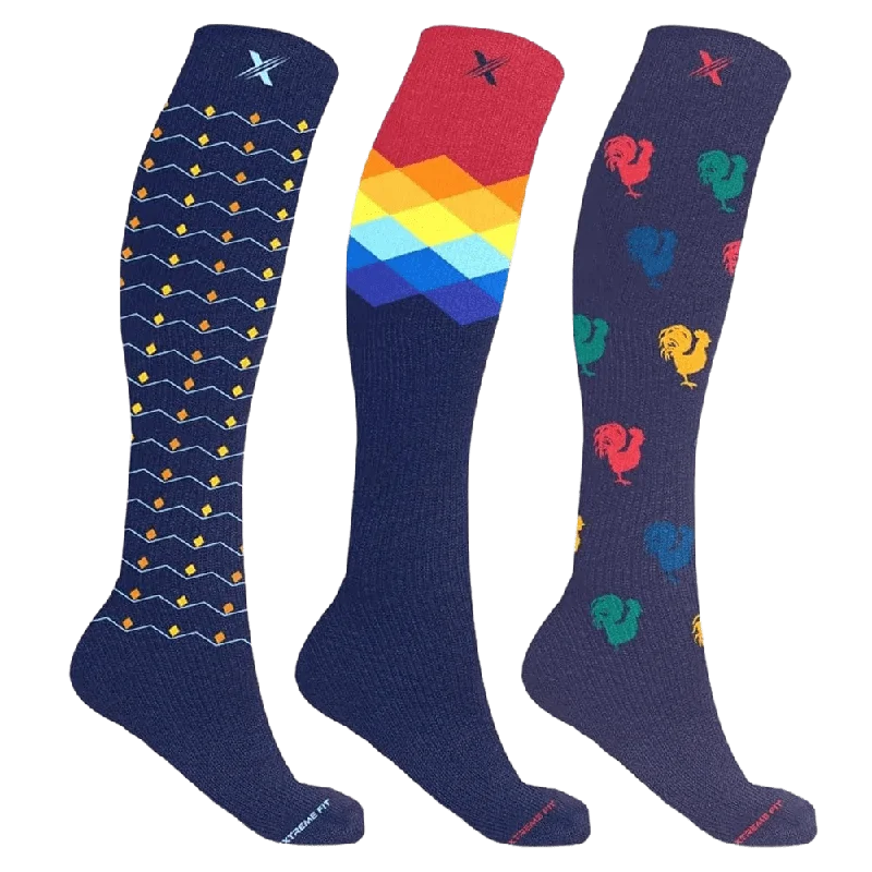 Gradient Compression Socks (3-Pairs)