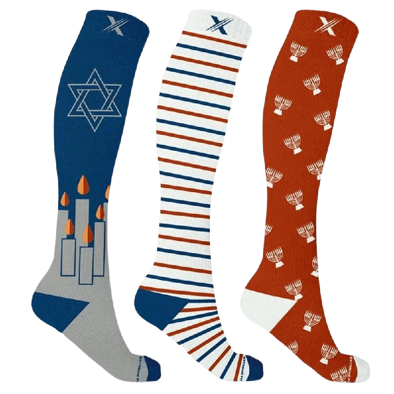 Home for the Challah-days Compression Socks (3-Pairs)