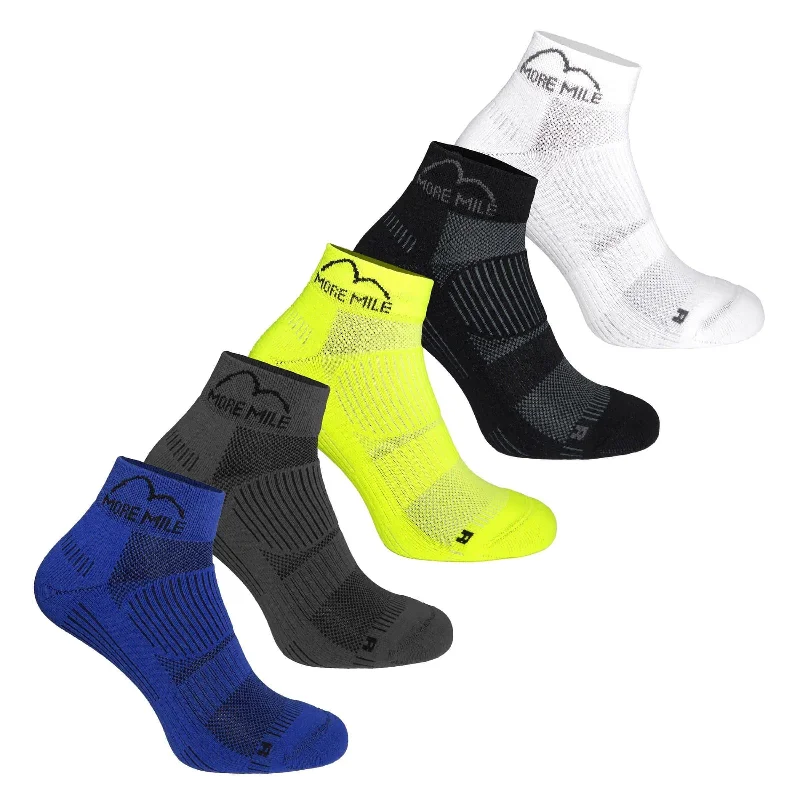 More Mile London 2.0 (5 Pack) Eco Friendly Running Socks - Multi