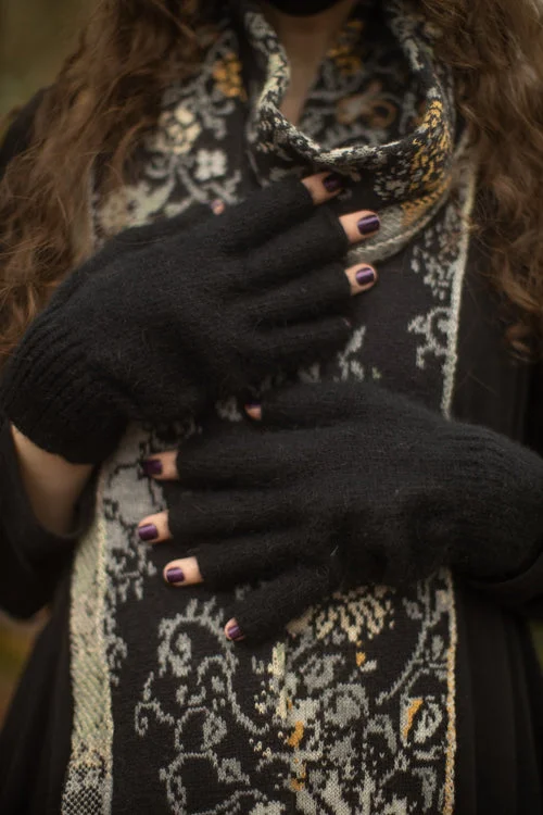 Orkney Angora Thermal Fingerless Gloves