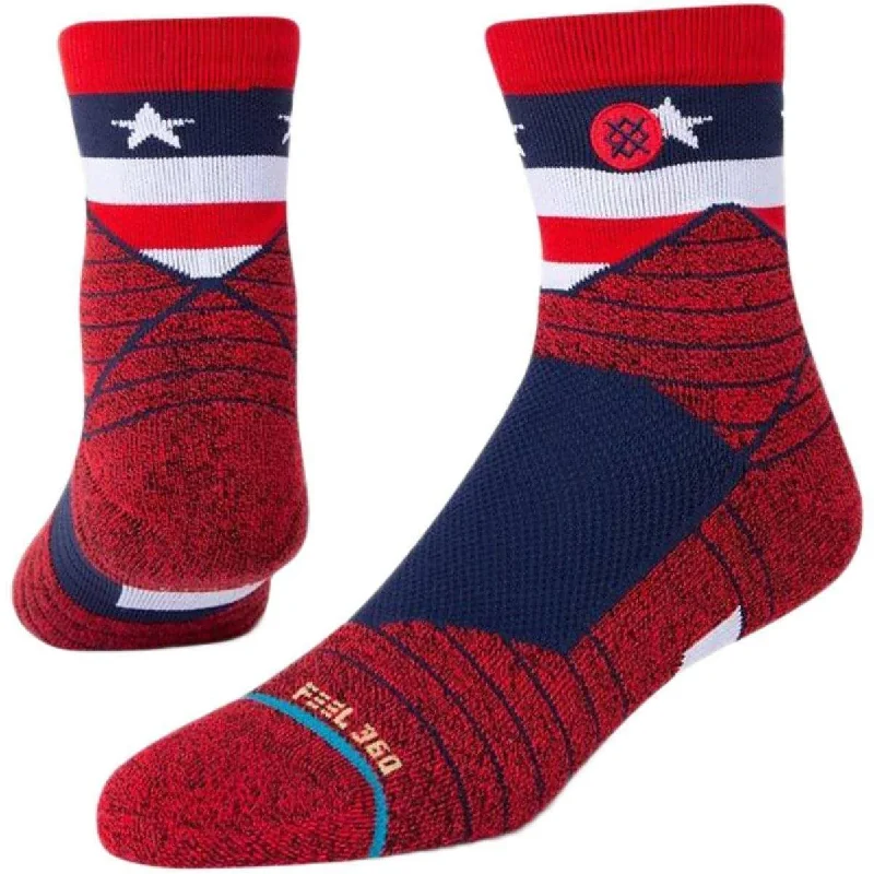 Stance American Quarter Running Socks - Red