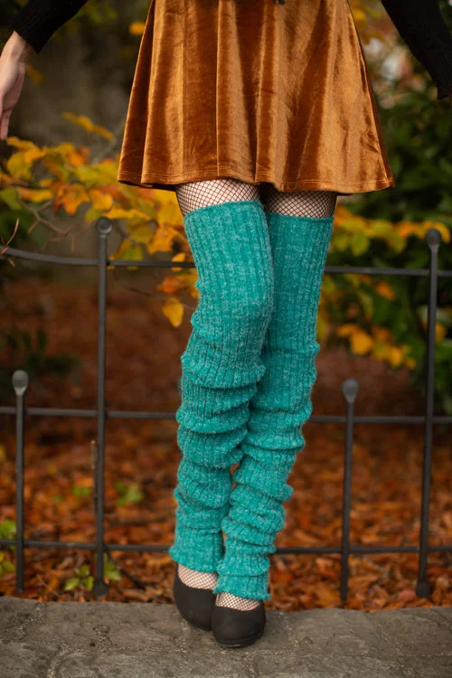 Super-Long Ribbed Leg Warmers