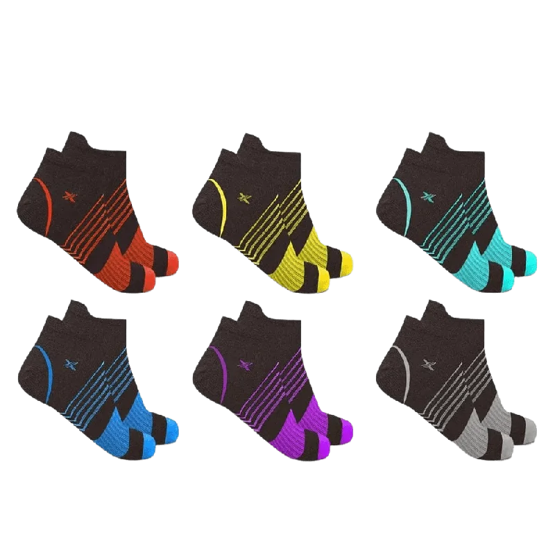 Ultra V-striped Compression Socks - Low-cut (6-Pairs)