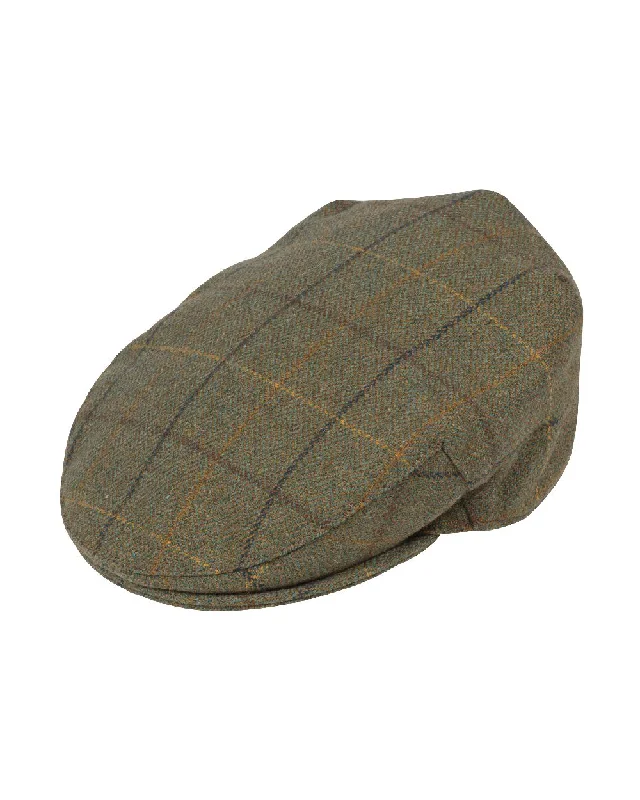 Alan Paine Rutland Waterproof Tweed Flat Cap