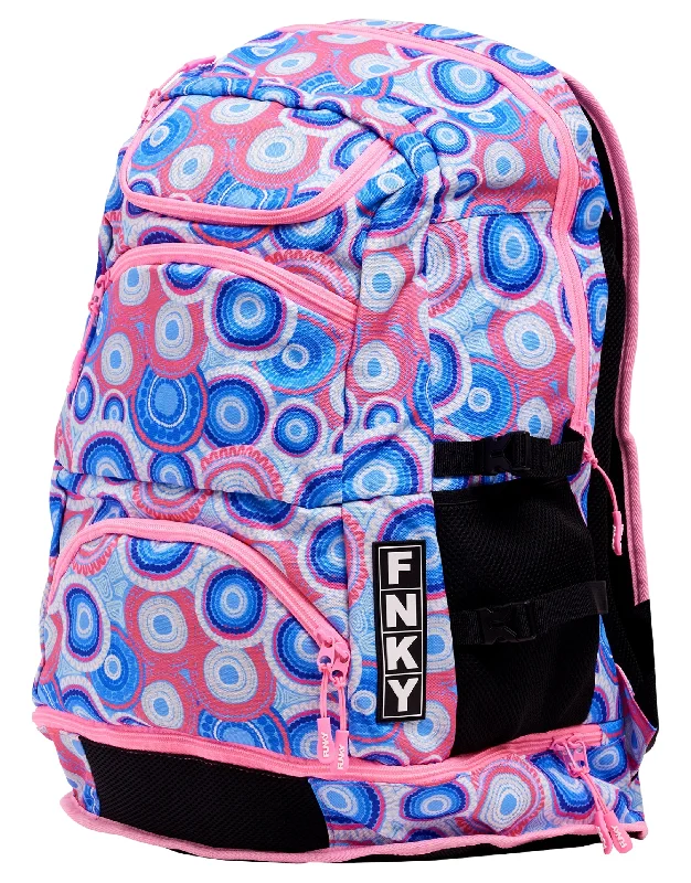 Bundjalung Blue Elite Squad 36L Backpack - Pink/Blue