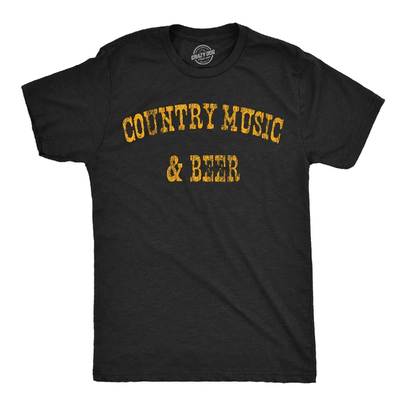 Country Music And Beer Men's T Shirt