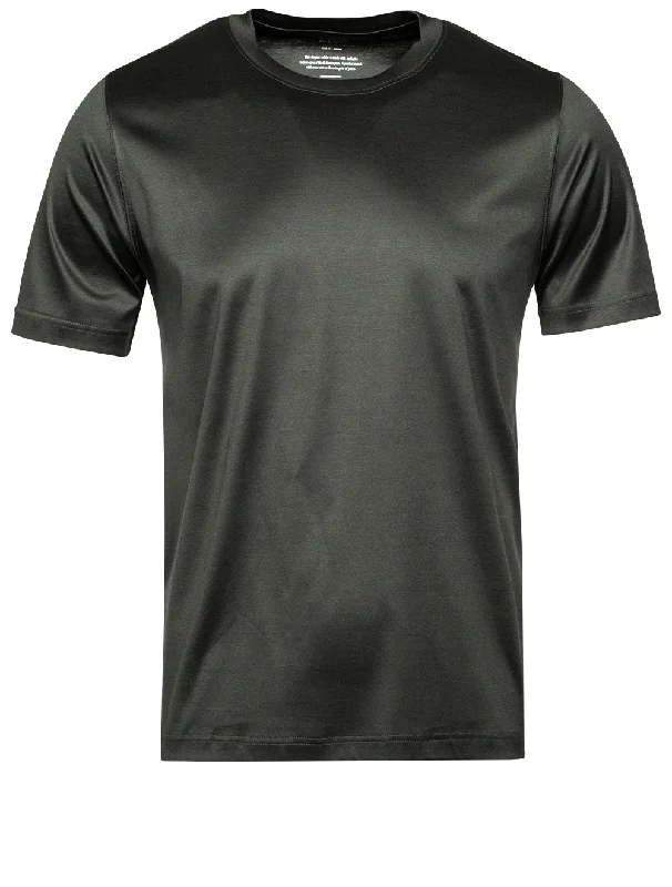 Green Fil di Scozia Crew Neck T-Shirt