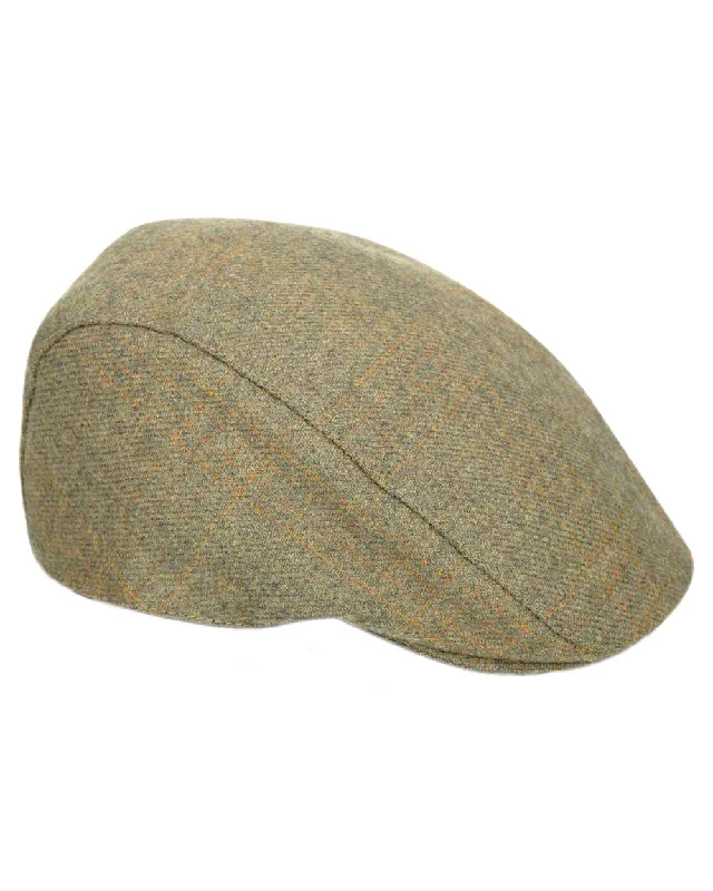 Hoggs of Fife Kinloch Waterproof Tweed Flat Cap