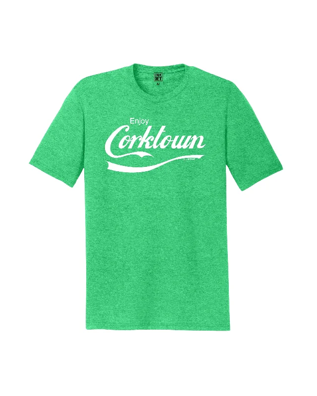 Ink Detroit - Enjoy Corktown Tri-Blend - T-Shirt - Green