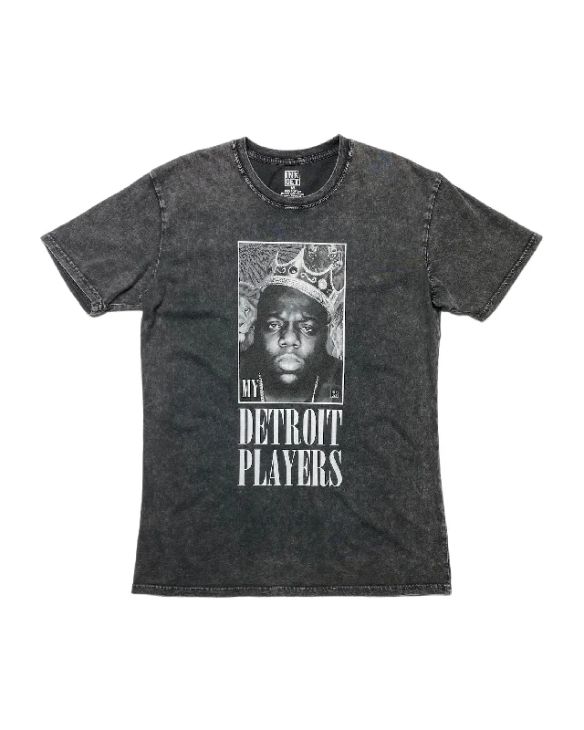 Ink Detroit My Detroit Players Mineral Wash T-Shirt - Black