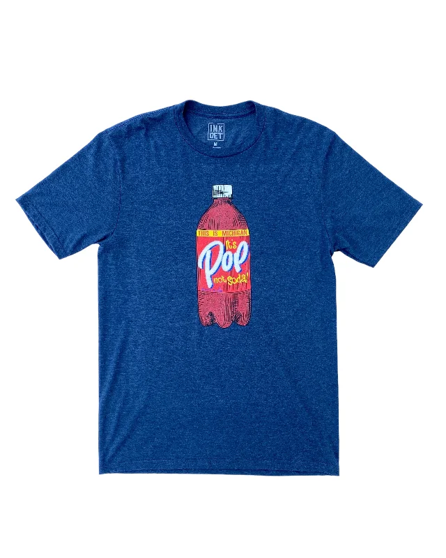 Ink Detroit - Pop not Soda Tri Blend T-Shirt - Navy