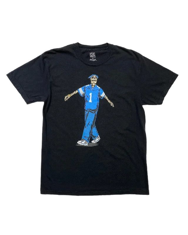 Ink Detroit - Tupac Back from the Dead - Lions Jersey - T-Shirt - Black