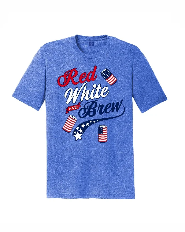 INK - Red White and Brew Tri Blend T-Shirt - Royal Blue