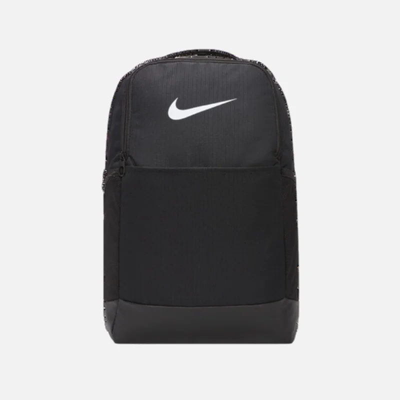 Nike Brasilia 9.5 Training Backpack (Medium, 24L) - Black/Black/White