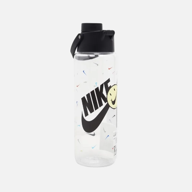 Nike TR Recharge Chug Water Bottle 24 Oz -Clear/Black/Black