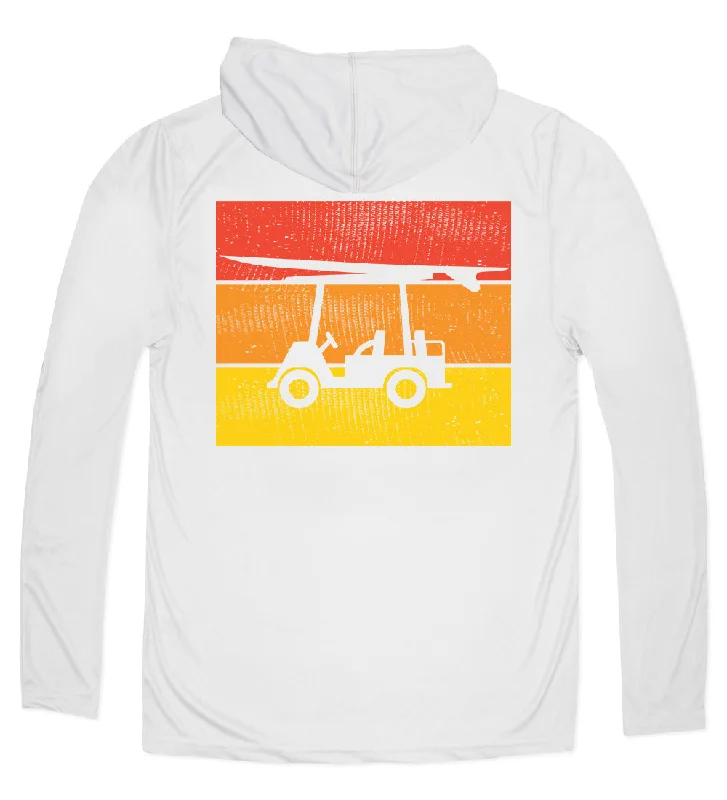 Performance Long Sleeve Logo Hoodie - Pearl Grey