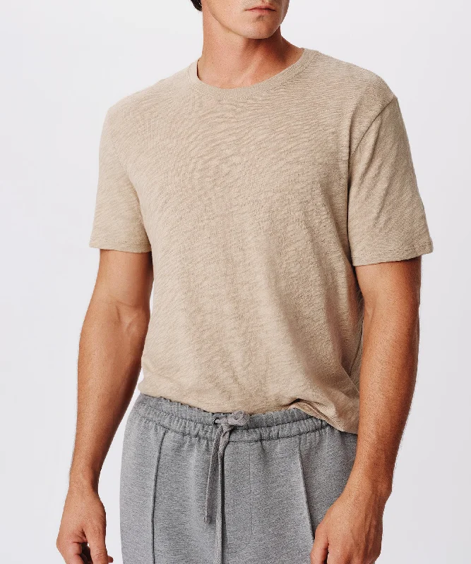 Slub Jersey Short Sleeve Crew Neck Tee - Rye