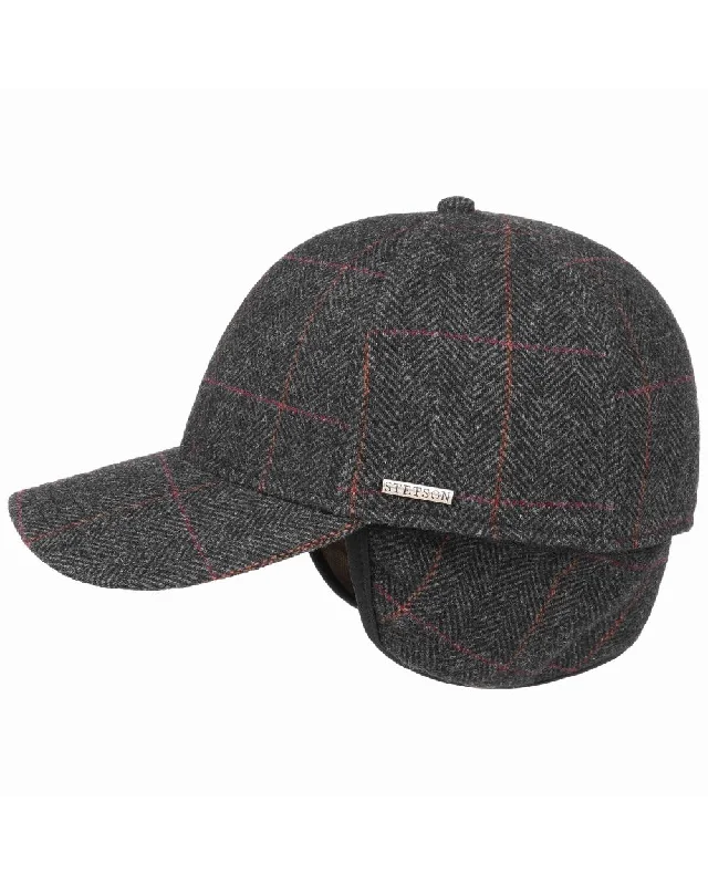 Stetson Baseball Wool Ear Flaps Cap