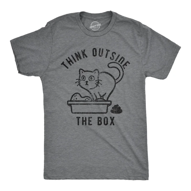 Think Outside The Litter Box Men's T Shirt