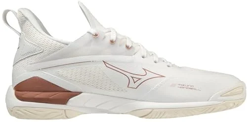 Mizuno Damen Wave Mirage 4 Handballschuhe, White Rose Snowwhite, 38.5 EU