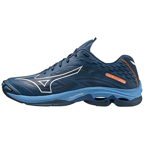 Mizuno Unisex Wave Lightning Z7 Handballschuhe, Darkdenim White Bluejasper, 42 EU