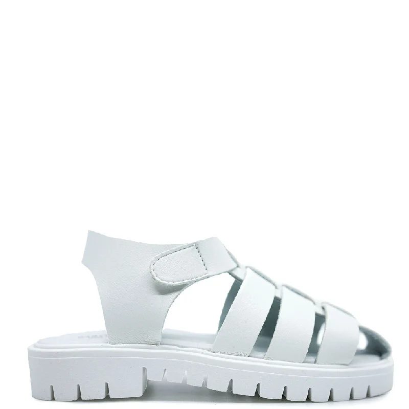 Babywalker White Gladiator Baby Sandal