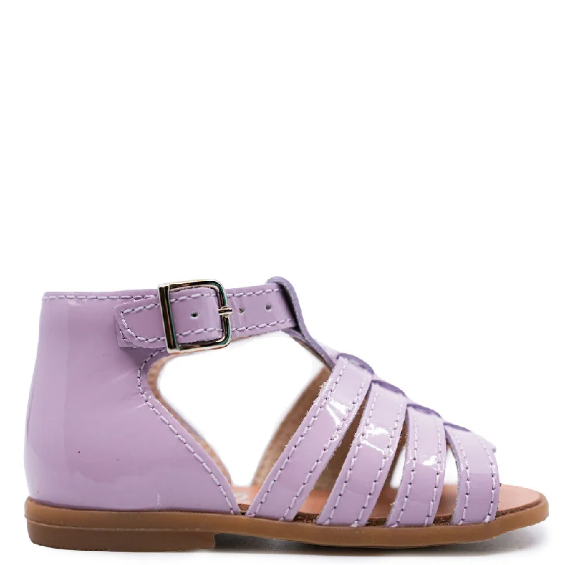 Beberlis Lilac Patent Gladiator Baby Sandal