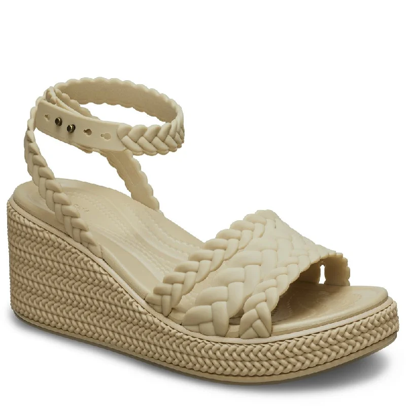 Crocs Brooklyn Woven Ankle Strap Wedge