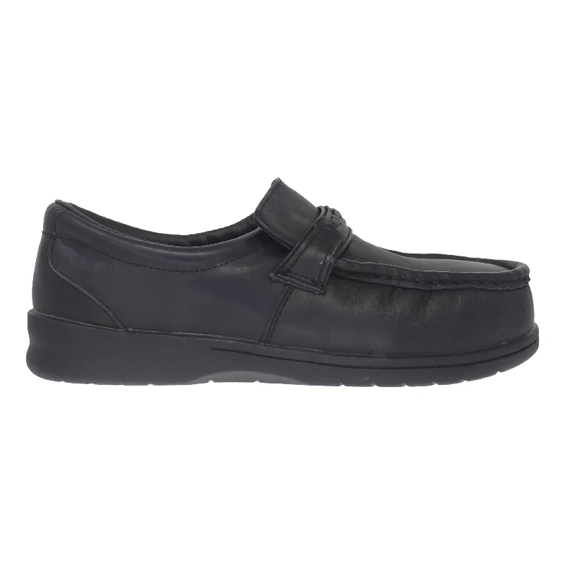 Florsheim Pucker Moc Slip On Black  FS205 Men's