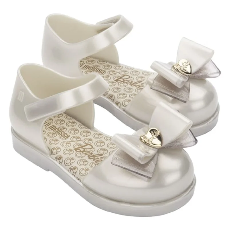 Metallic White Amy Barbie Sandals