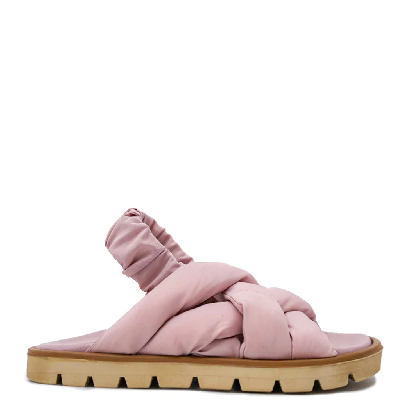 Pepe Pink Nylon Elastic Sandal