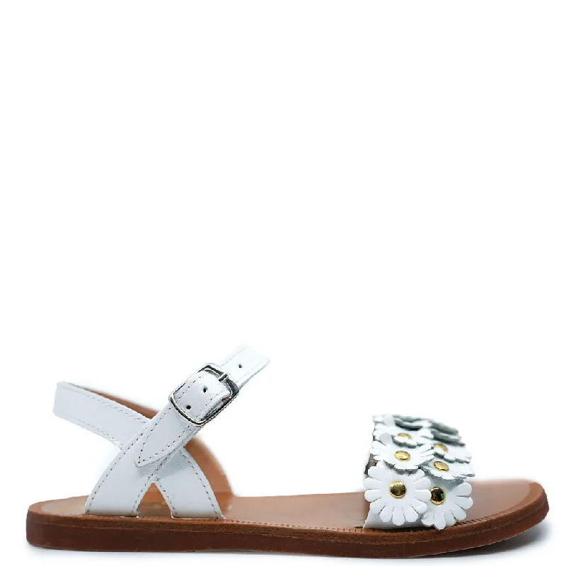 Pom D'Api White Sunflower Sandal