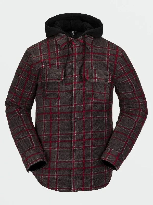 Field Insulated Flannel Jacket - Black Plaid