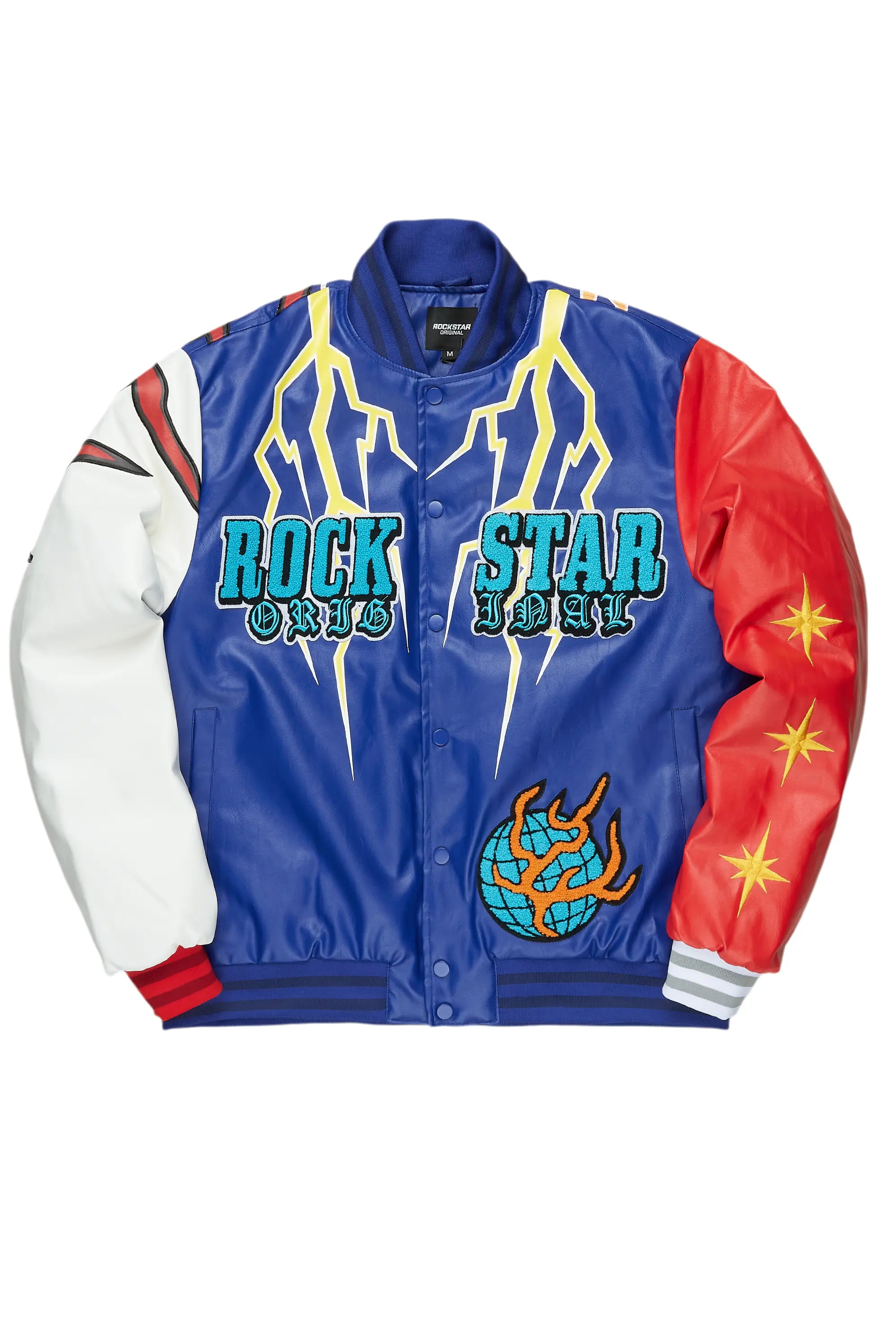 Berube Blue/Multi Varsity Jacket