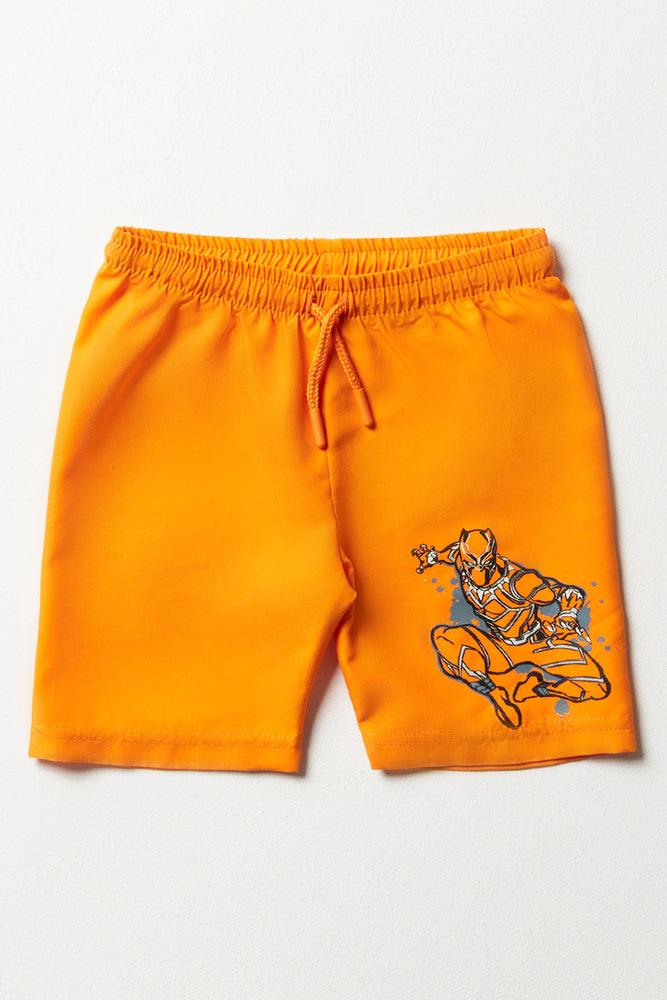 Black Panther Shorts Orange