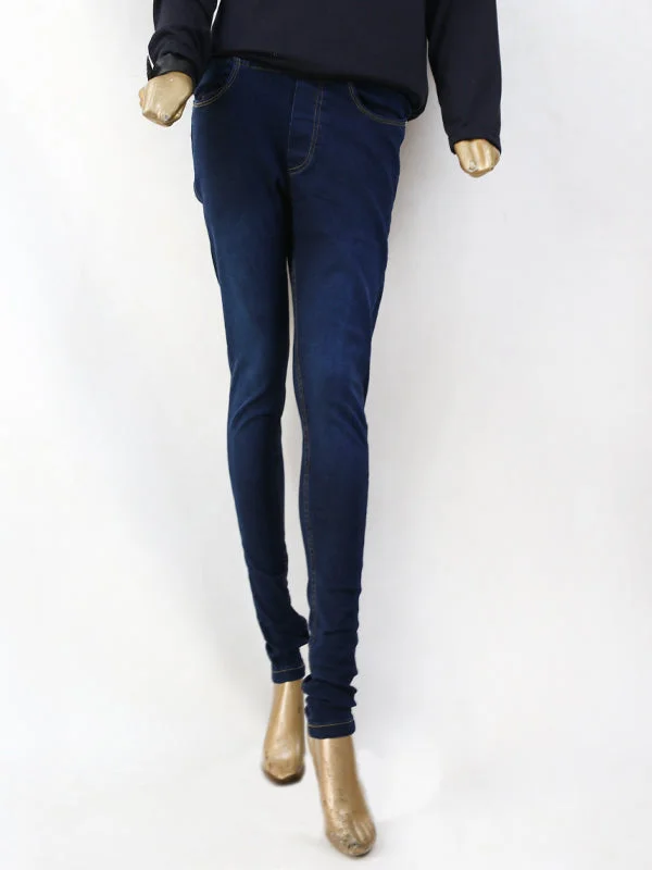 LJ08 Stretchable Denim Jeans For Womens Dark Blue