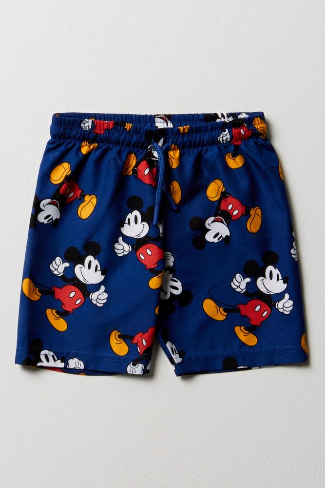 Mickey Mouse Swim Shorts Blue