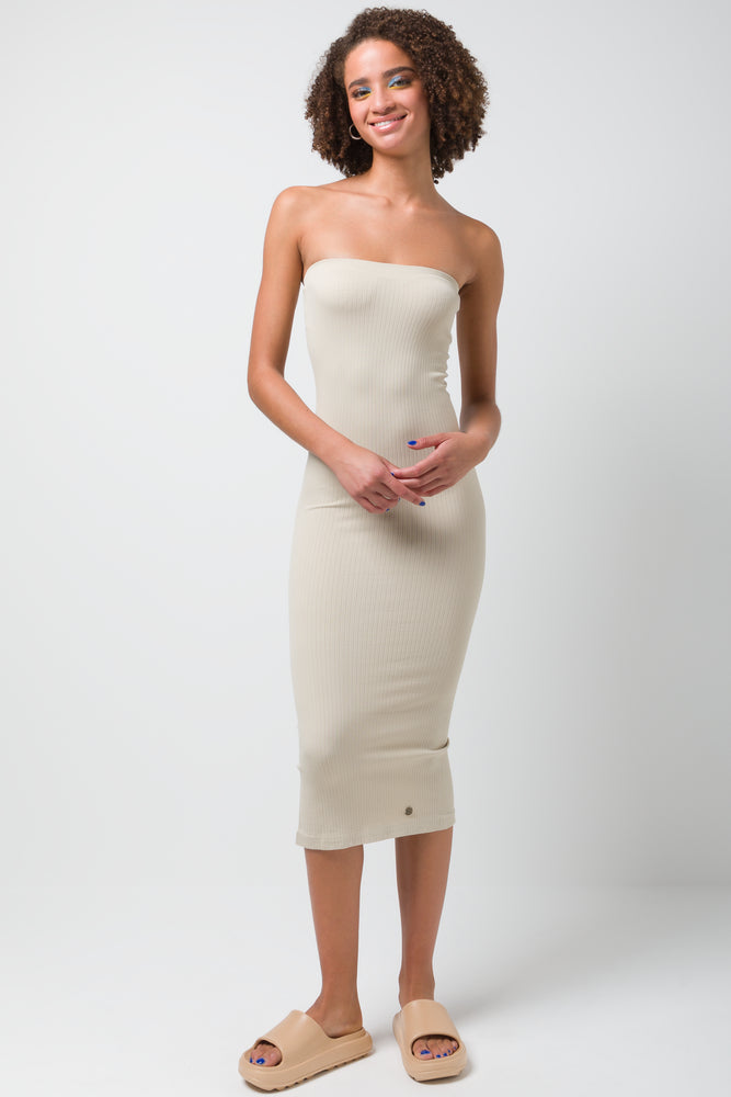 Seamless Bandeau Dress Natural