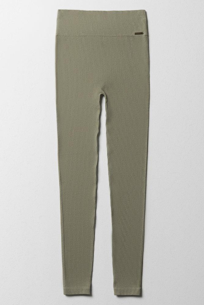 Seamless Leggings Olive Green