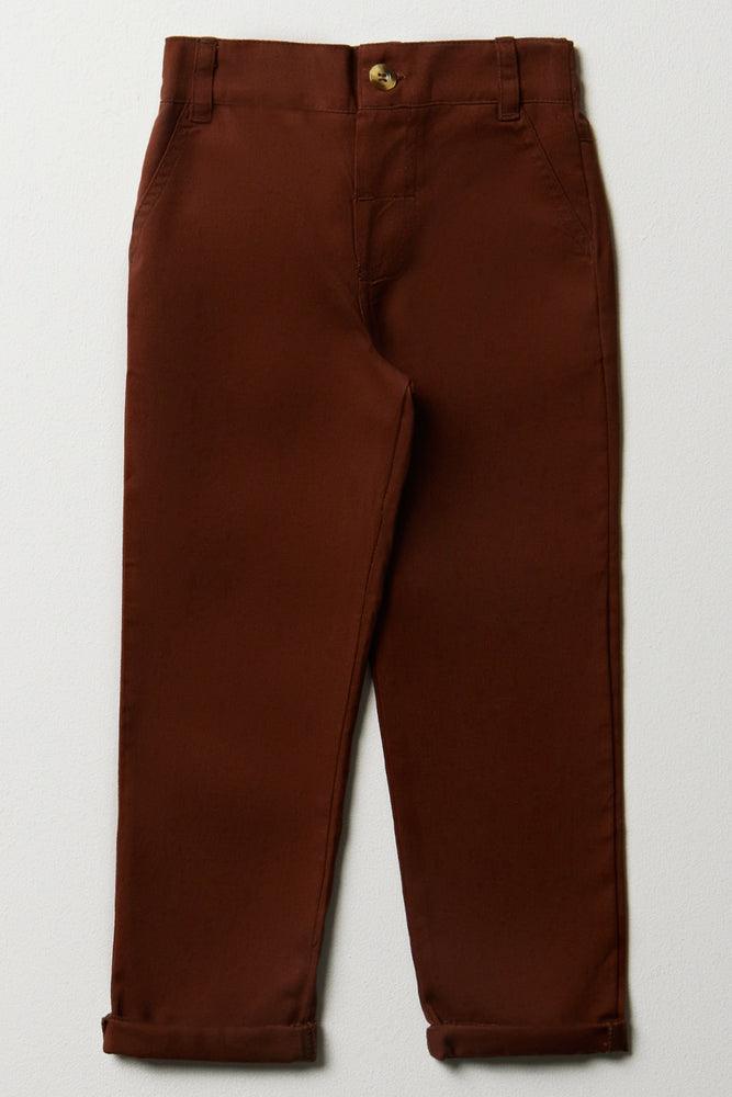 Slim Fit Chino Pants Brown