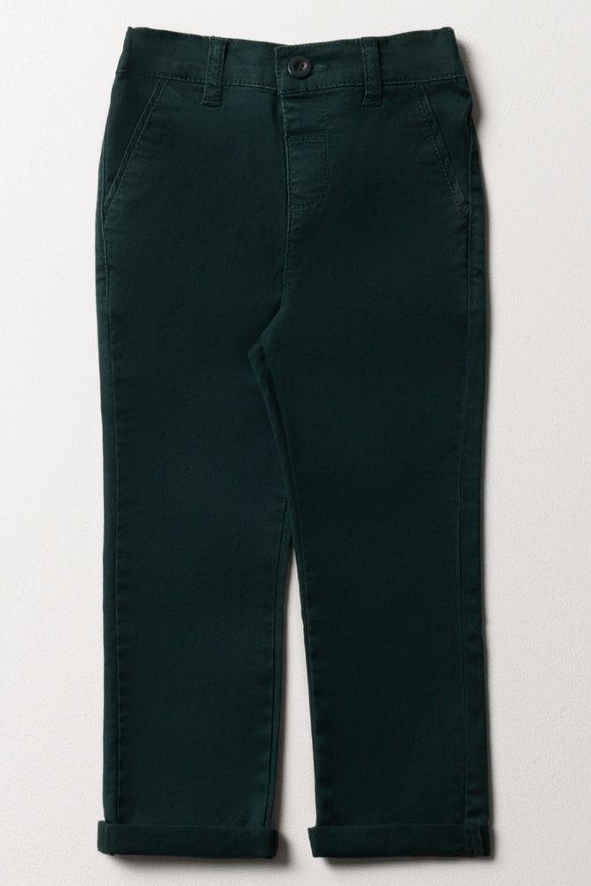 Slim Fit Chino Pants Dark Green