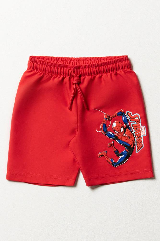 Spider-Man Swim Shorts Red