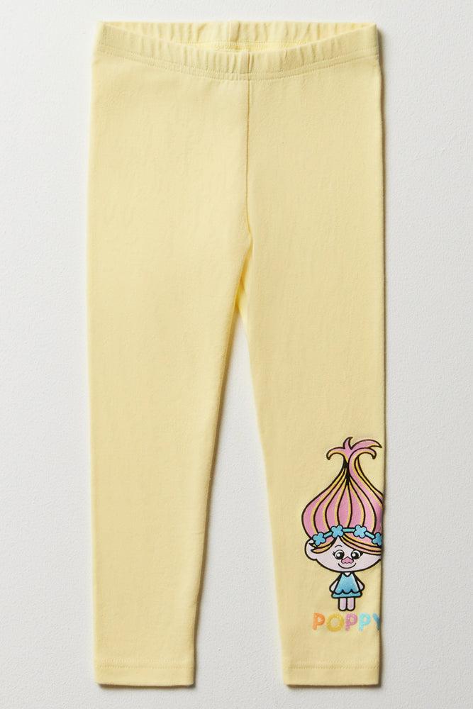 Trolls Leggings Yellow